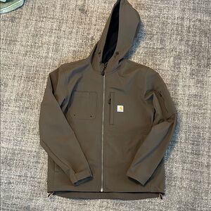 Carhartt Men's Dark Brown Rain Defender Jacket